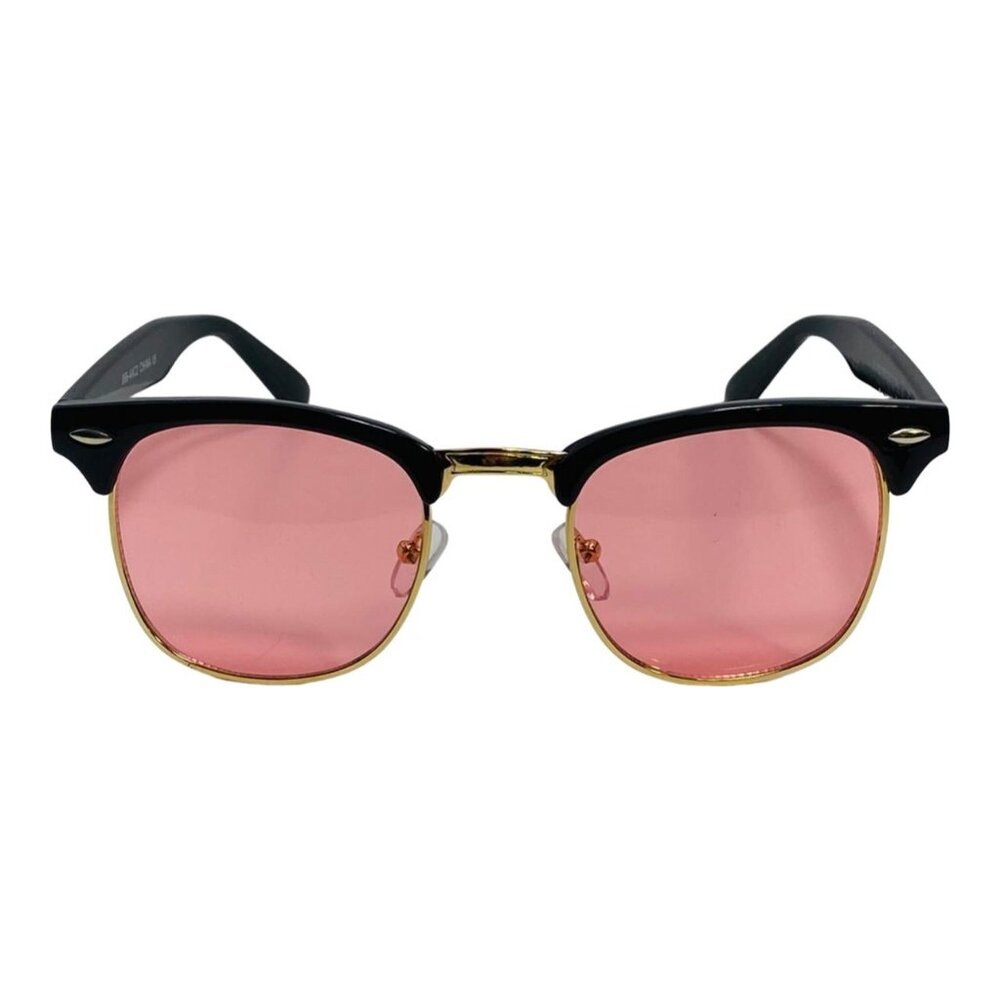 6095 | Pink Lens Browline Sunglasses